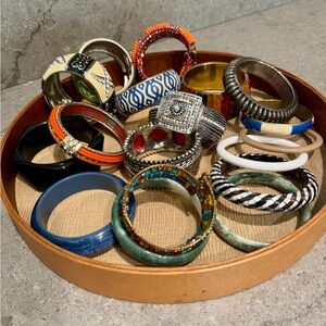 Colorful Bangle Bracelet Lot